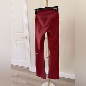 ALO YOGA High Waist Airbrush Bootcut Legging in CRANBERRY -SOLD OUT-